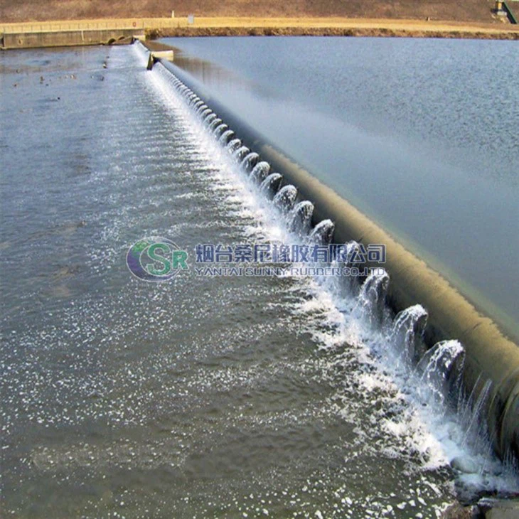Gumena vodena brana na napuhavanje za navodnjavanje